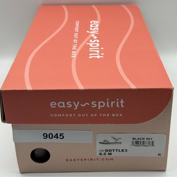 Easy Spirit Dottle3 Black Sandals Size 8.5M - Picture 6 of 7